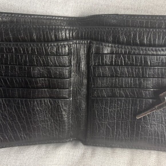 Gucci - Vintage black "double G" spider web bifold wallet - Picture 3 of 4